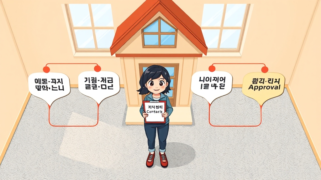 대출 조건 및 자격 요건 (cartoon 스타일)