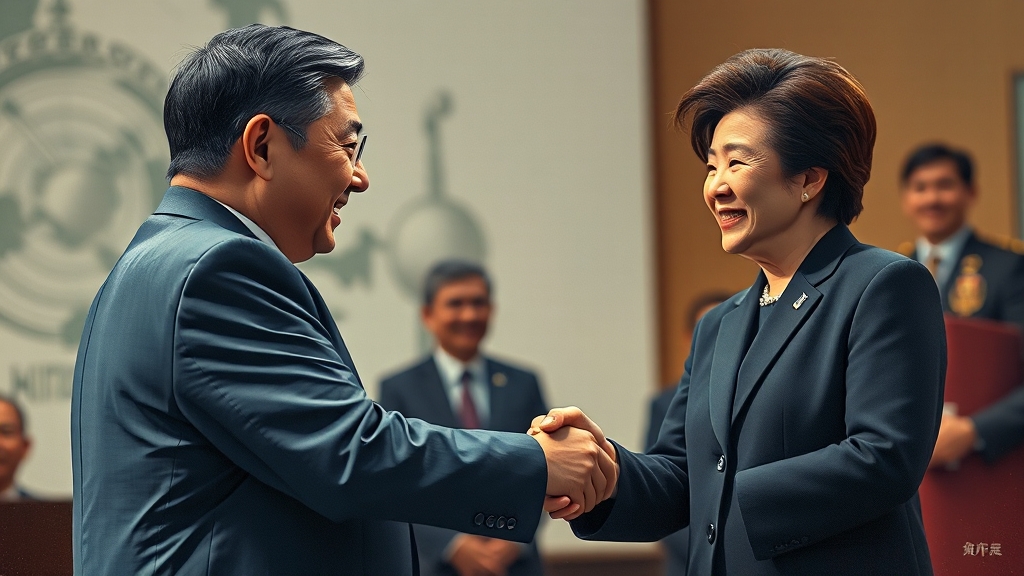 대통령 외교 행보 (realistic 스타일)