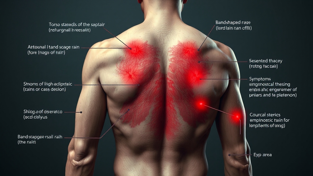 부위별 증상 및 특징 (realistic 스타일)