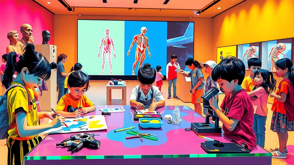 박물관 & 과학관 (popart 스타일)