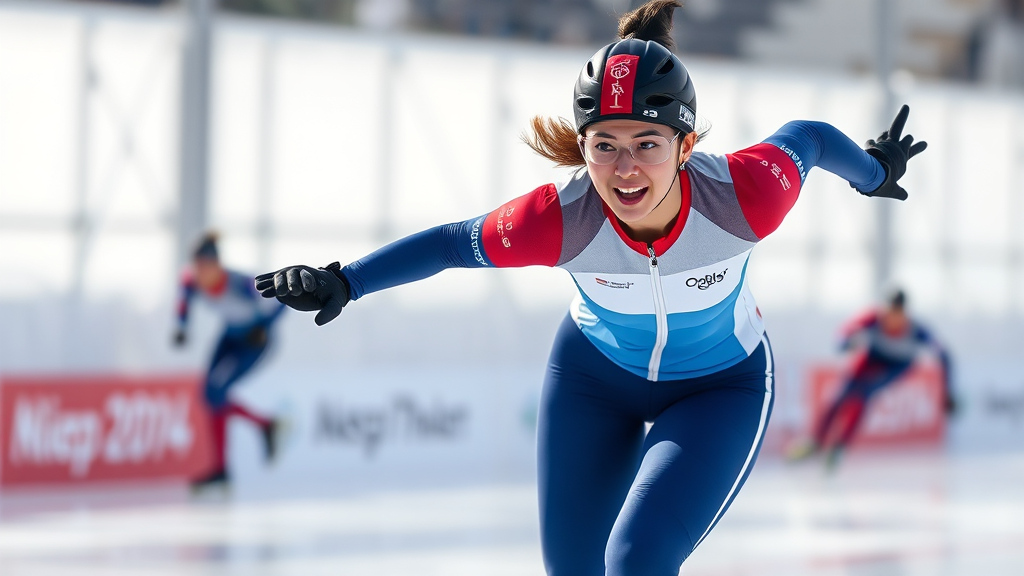 김길리 선수의 앞으로의 활약과 전망 (realistic 스타일)