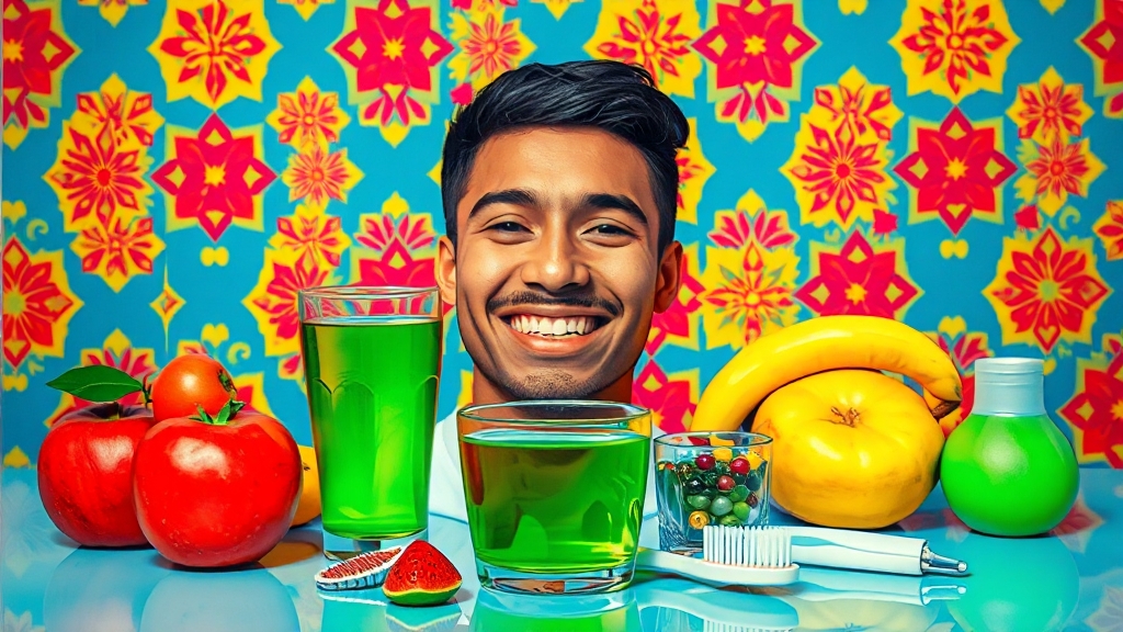 입냄새 제거 7가지 방법 (popart 스타일)