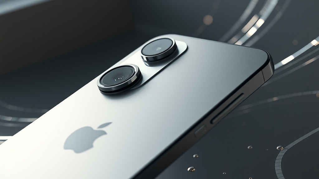 아이폰17 디자인: 혁신적 변화 예고 (realistic 스타일)