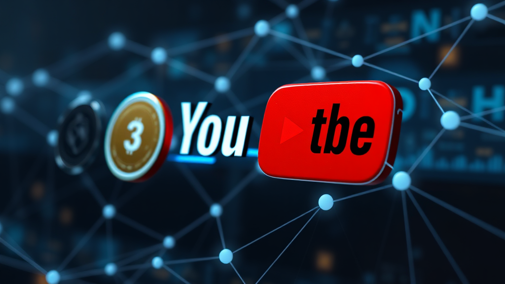 유튜브, 왜 스테이블코인 지급? (realistic 스타일)