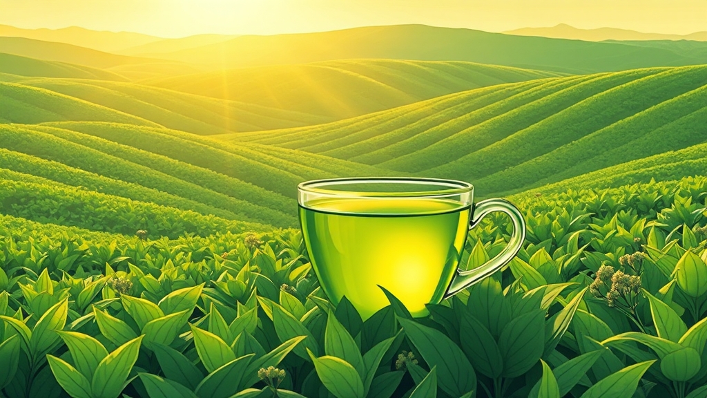 녹차 꿈의 상황별 의미 (illustration 스타일)