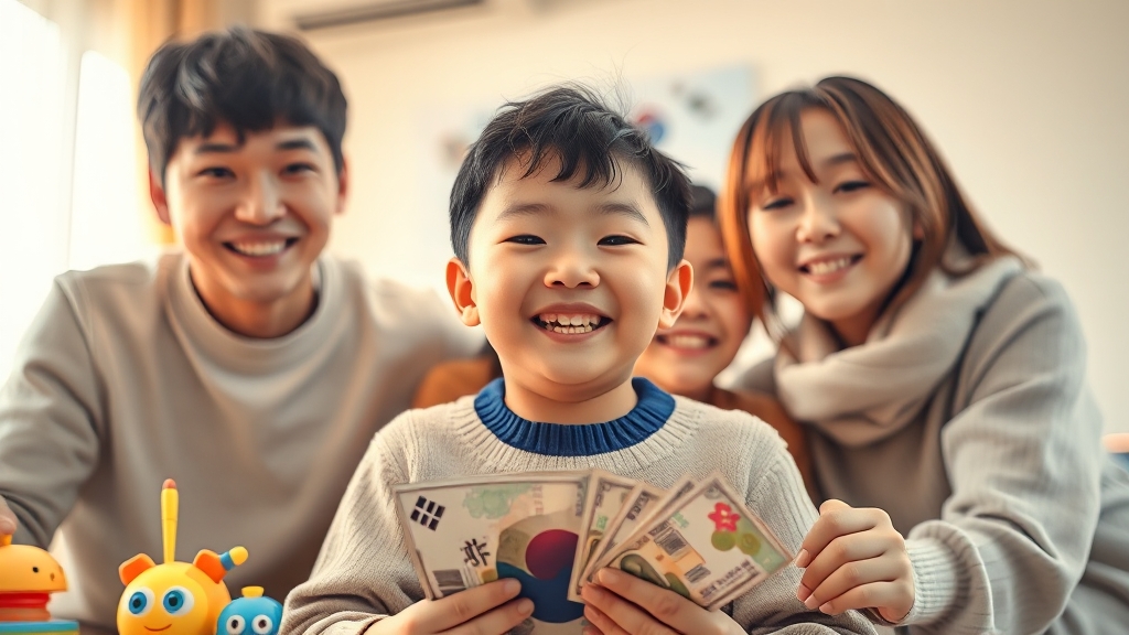 만 8세까지 지급 대상 확대 (realistic 스타일)