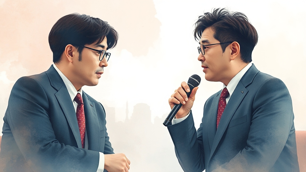 정치권 반응은? (watercolor 스타일)