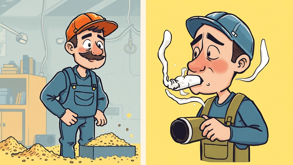 부비동암의 원인 (cartoon 스타일)