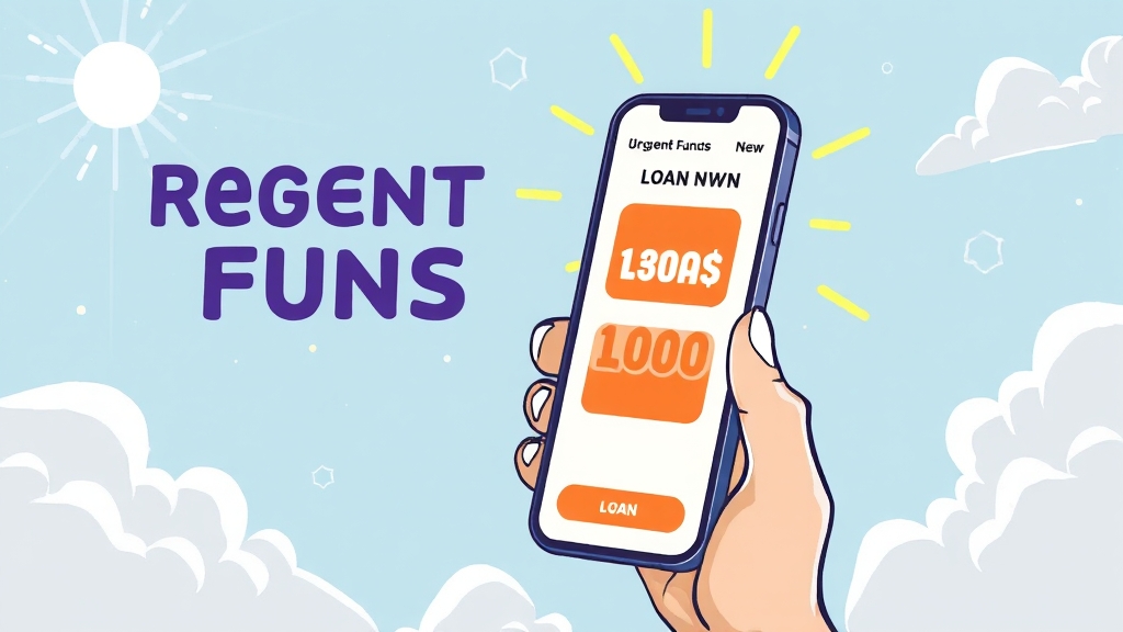 비상금 대출이란? (cartoon 스타일)