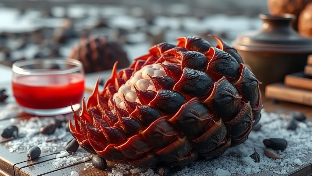 꼬막 제철과 종류 (realistic 스타일)