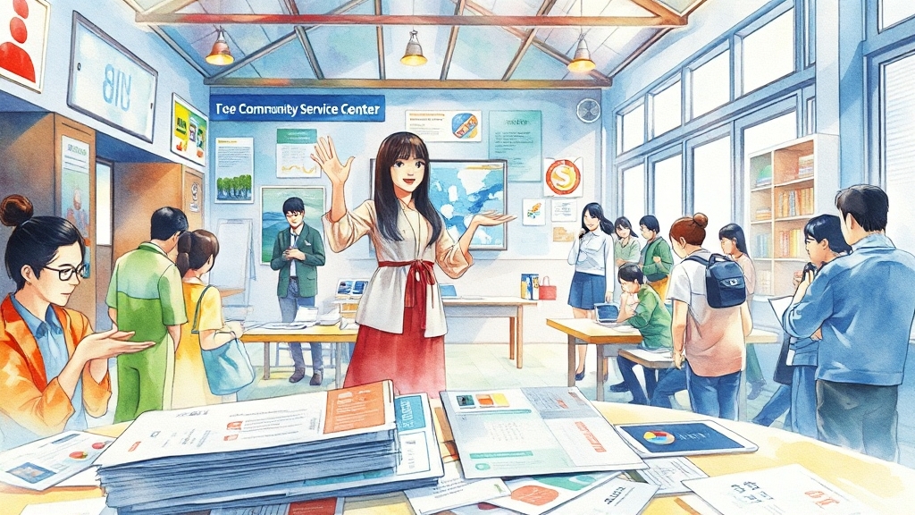온라인 & 오프라인 신청 가이드 (watercolor 스타일)