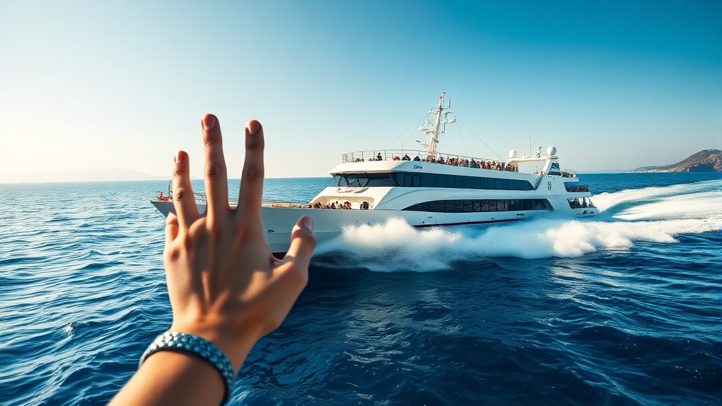 마라도 배편 예약, 왜 미리 해야 할까요? (realistic 스타일)