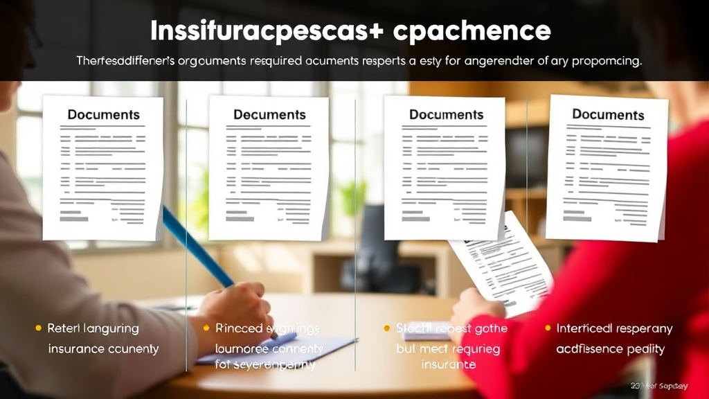 보험사별 요구 서류 차이점 및 확인 방법 (realistic 스타일)