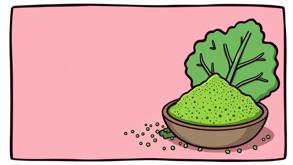 컬리케일 분말이란? (cartoon 스타일)