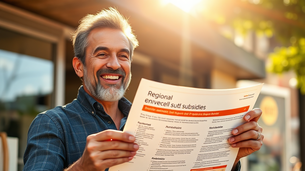 지역별 추가 지원금 정보 (realistic 스타일)