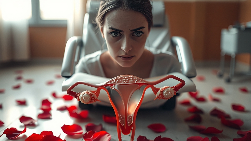 배란혈 외 질출혈 원인 (realistic 스타일)