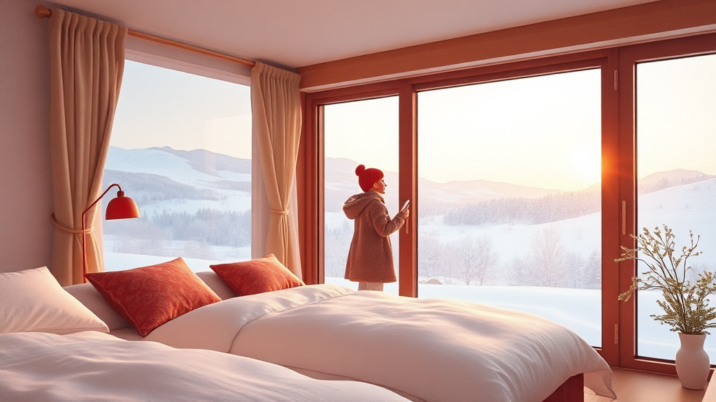 주변 숙박 시설 추천 (watercolor 스타일)