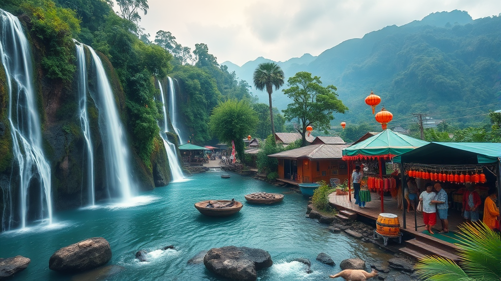 특별한 설날 여행지 추천 (realistic 스타일)