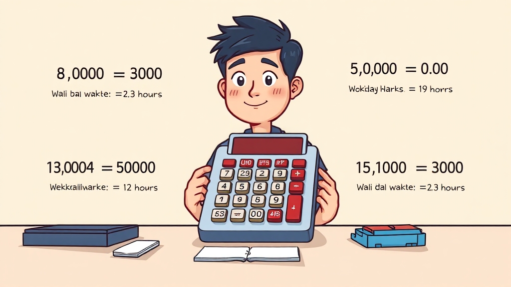 주휴수당 계산, 실제 사례로 알아봐요! (cartoon 스타일)