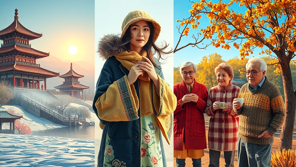 베이징 월별 옷차림 (realistic 스타일)