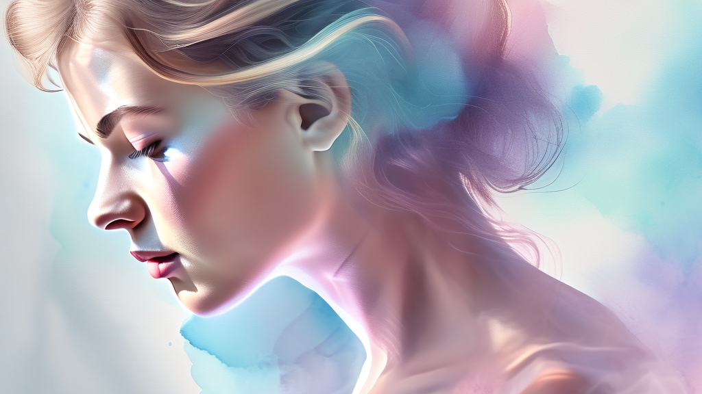 얼굴 붓기 관리, 꾸준함이 만드는 놀라운 변화 (watercolor 스타일)