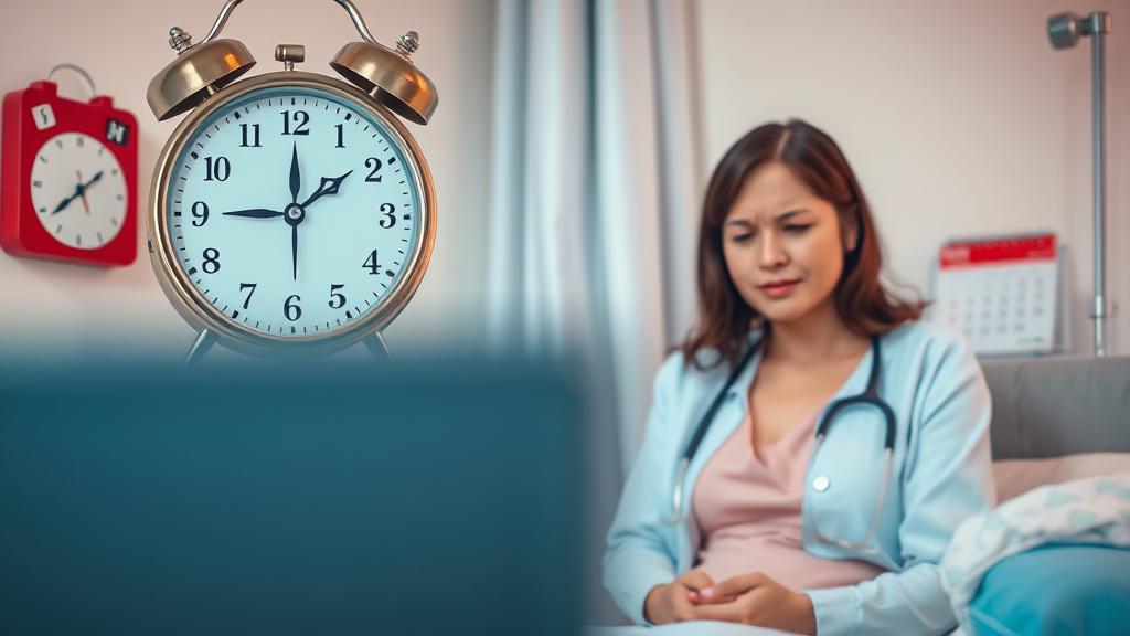 생리불순, 병원 가야 할까요? (realistic 스타일)