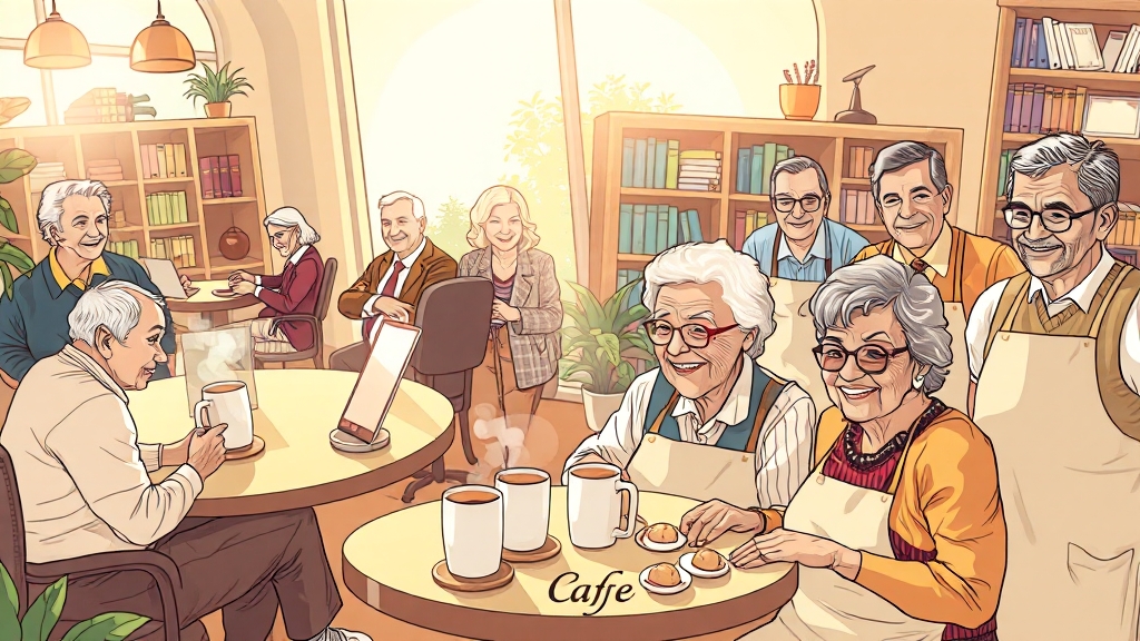 일자리 유형별 활동 내용 (illustration 스타일)
