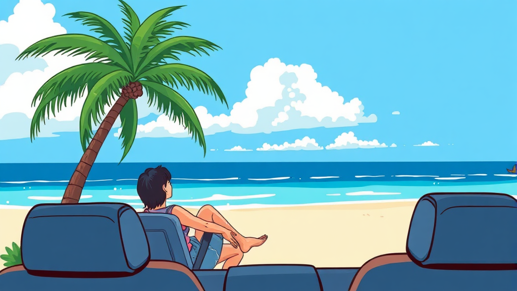 오키나와 여행 준비물 (cartoon 스타일)