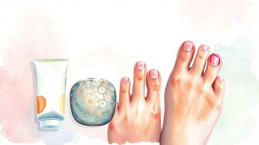 발톱 무좀 치료제 비교: 선택 가이드 (watercolor 스타일)