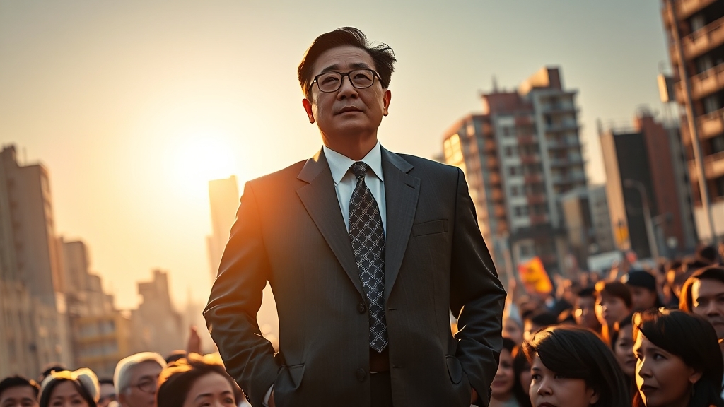 주요 정책 및 공약은? (realistic 스타일)