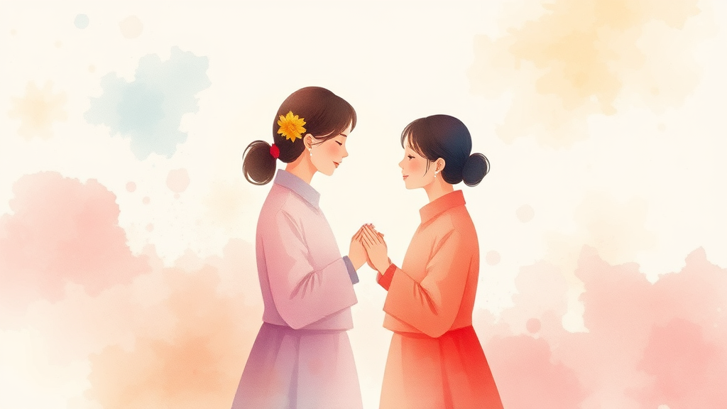 영수가 밝히는 옥순을 향한 진심과 애정 표현 (watercolor 스타일)