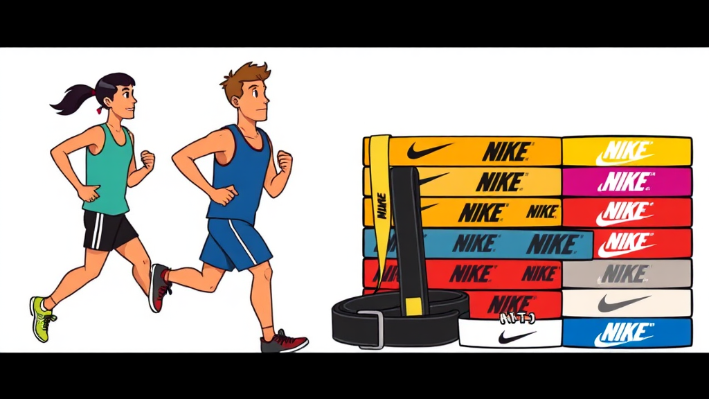 나이키 러닝벨트 vs 타 브랜드 비교 및 선택 가이드 (cartoon 스타일)