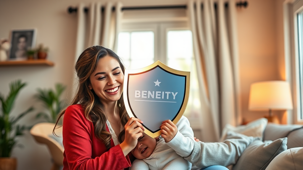 주거 및 육아 지원: 결혼·출산과 함께 누리는 혜택 (realistic 스타일)