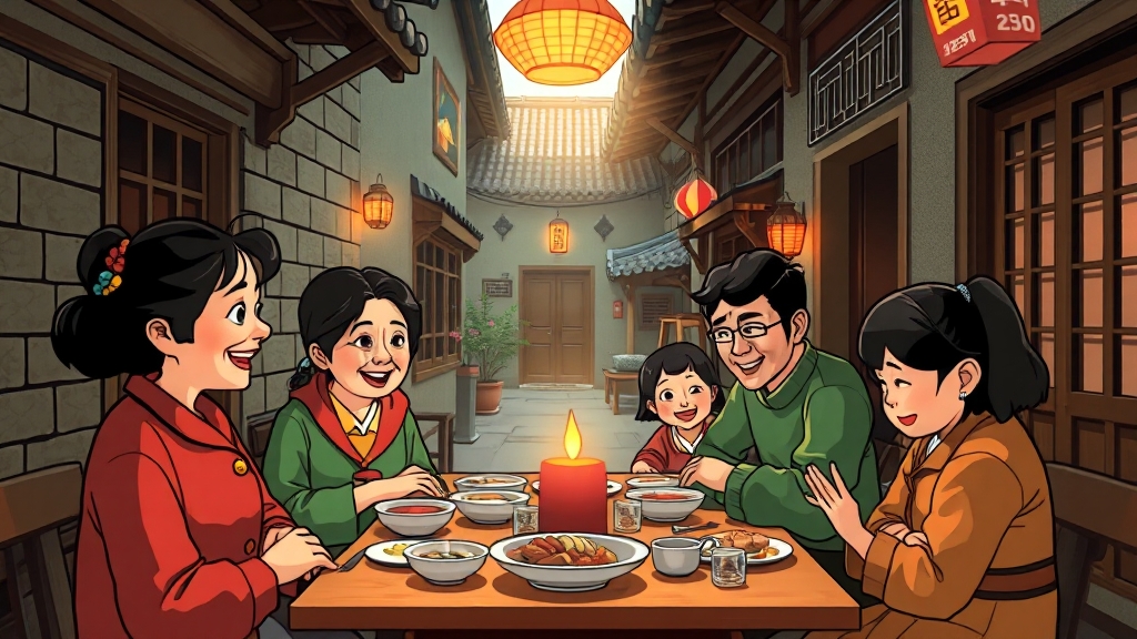 주요 등장인물과 관계 (cartoon 스타일)