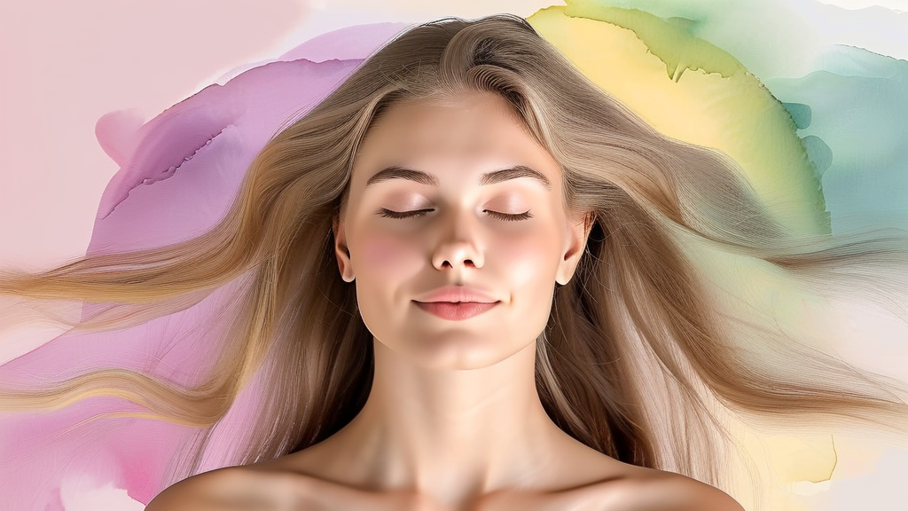 탈모 예방을 위한 생활 습관 개선 가이드 (watercolor 스타일)