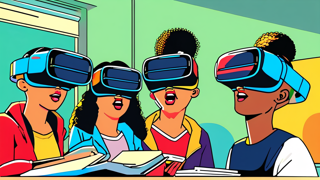 AI 스마트 안경의 작동 원리 (cartoon 스타일)