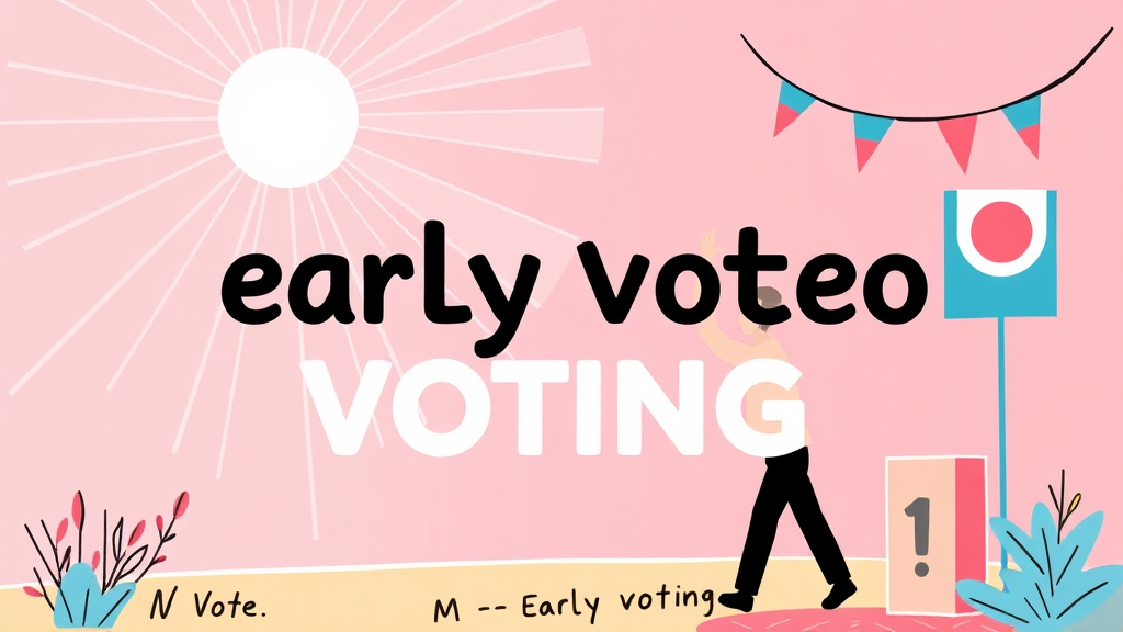 사전투표와 본투표, 무엇이 다를까요? (illustration 스타일)