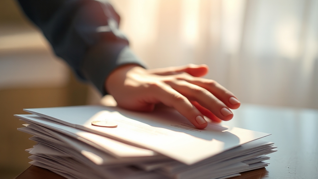 필요 서류 (watercolor 스타일)