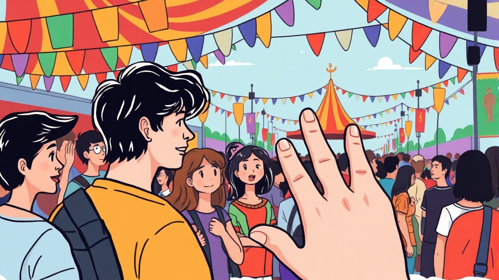 축제 관련 유의사항 (illustration 스타일)