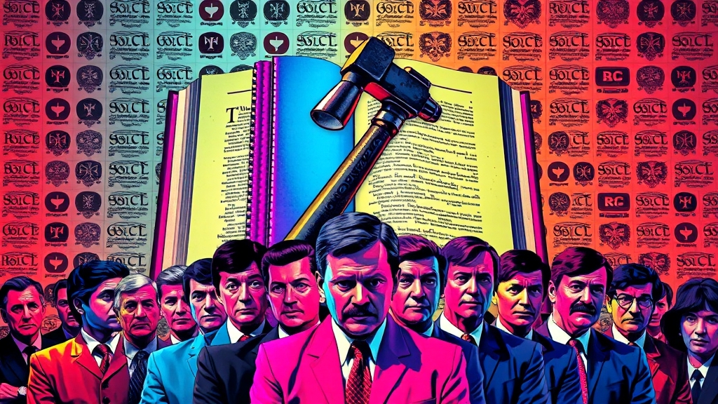 헌법적 쟁점과 위헌성 논란 (popart 스타일)