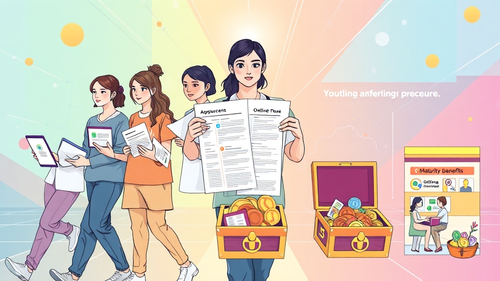 계좌 개설 및 신청 방법 (illustration 스타일)