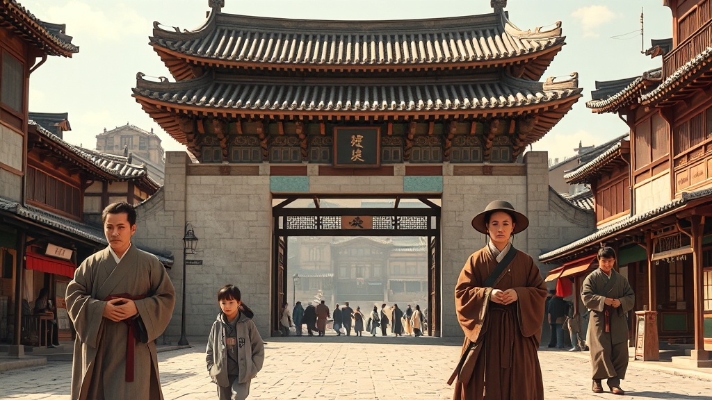 광화문 역사 탐방 (realistic 스타일)