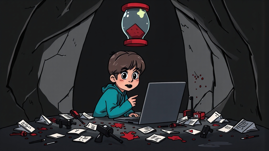 협박 피해, 어떻게 대처해야 할까요? (cartoon 스타일)