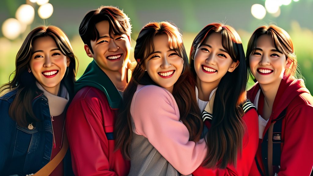 화려한 배우 라인업 공개 (realistic 스타일)