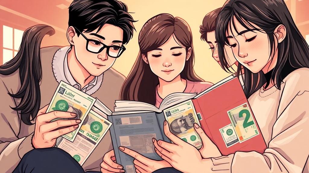 생활비 대출, 왜 필요할까? (illustration 스타일)