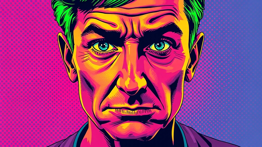 구안와사 vs 중풍: 어떻게 다를까? (popart 스타일)