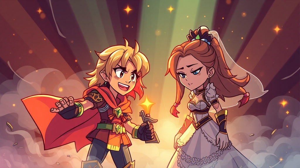 싸움 꿈의 긍정적/부정적 의미 (cartoon 스타일)