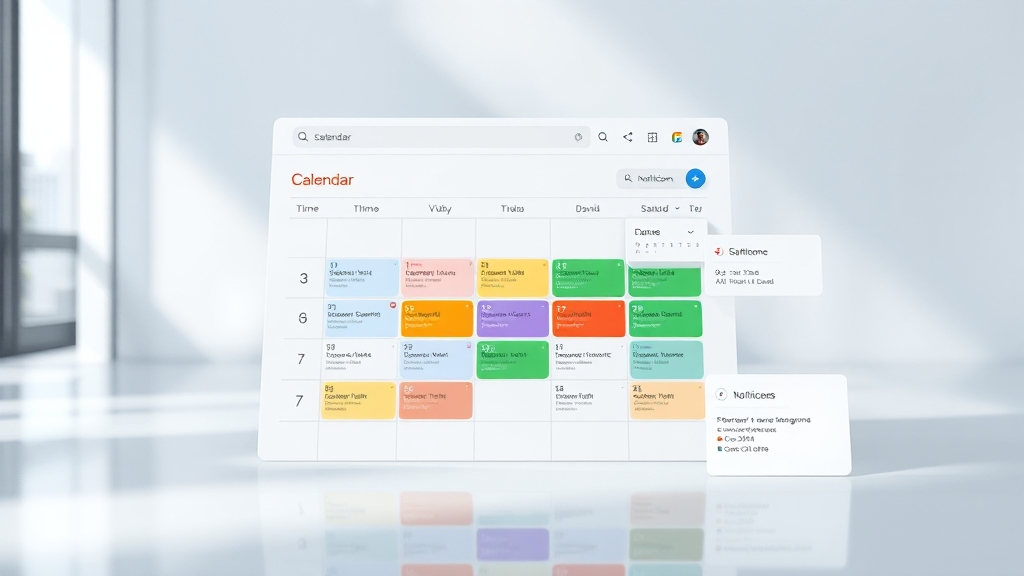 캘린더 기본 사용법 (realistic 스타일)