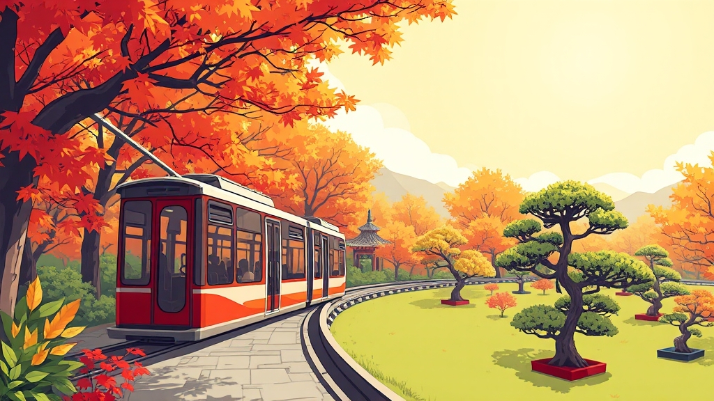 화담숲 추천 코스 (cartoon 스타일)