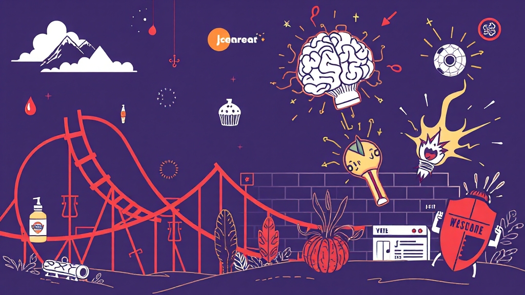 혈당 스파이크의 위험성 (illustration 스타일)